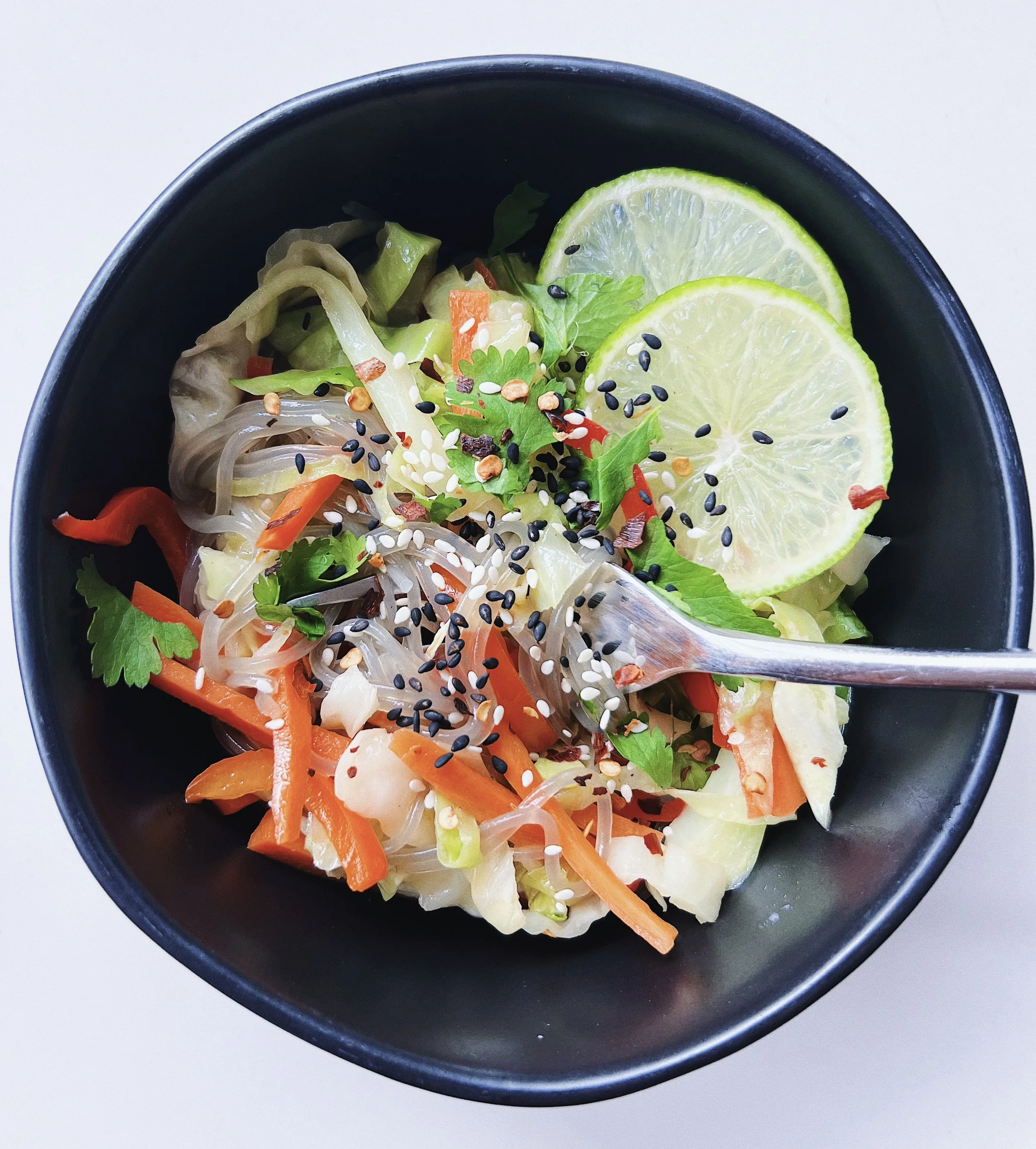 Japchae warm winter salad — Bits Of Wellness